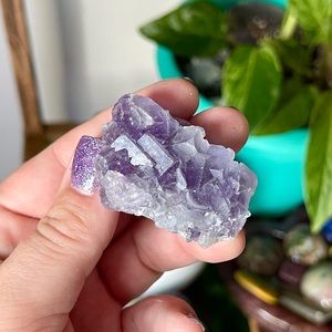 💜Top Quality Purple Cubic Fluorite Crystal Specimen China💜